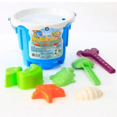 Imagem de Balde de Praia Infantil Castelo de Areia + Acessórios - Rei Do Balde