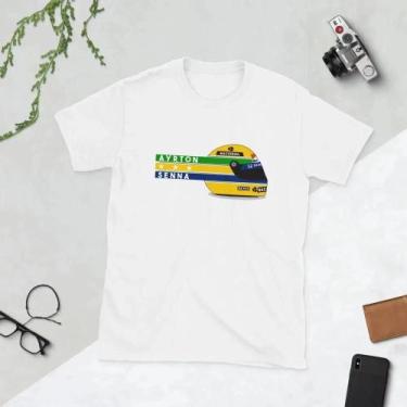 Imagem de Camiseta Gráfica Unissex Ayrton Senna Fórmula 1 Estilo Y2K Liam Payne 