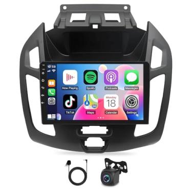 Imagem de Rádio estéreo automotivo 2+32G Android 13 para Ford Transit Tourneo Connect 2014-2018, tela sensível ao toque de 7 polegadas estéreo sem fio Carplay Android Auto rádio Bluetooth Double Din Carplay GPS