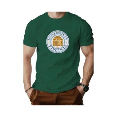 Imagem de Camiseta Masculina De Algodão Com Estampa Da Universidade Da Virgínia,