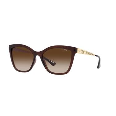 Imagem de Óculos de Sol Vogue Eyewear 0VO5504SL 255113 Tam 57 / Marrom - Lentes Marrom