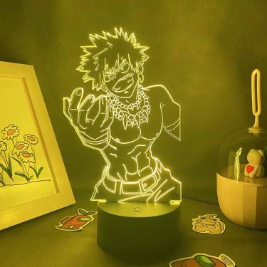 Imagem de Luz noturna LED 3D My Hero Academia Midoriya Izuku