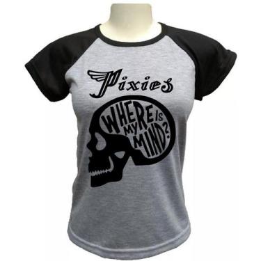 Imagem de Babylook Pixies Where Is My Mind - alternativo basico, Cinza, G