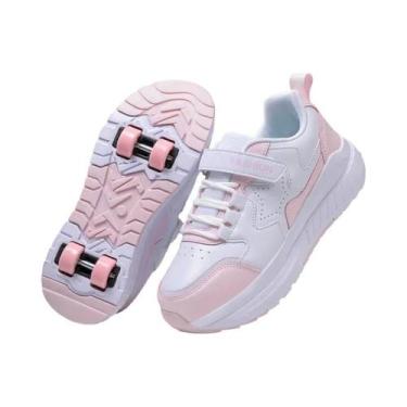 Imagem de Tênis De Patins Para Meninos E Meninas, Calçados Esportivos De 4 Rodas