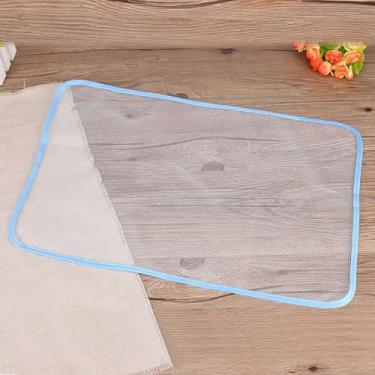 Imagem de Almofada de isolamento térmico para passar a ferro, almofada de pano de malha antiqueimadura antiqueimadura para melhor proteção para passar roupa (tamanho pequeno 35 * 50 cm cor de borda aleatória)