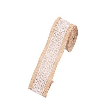 Imagem de Rolo de Linho Gola Juta Artesanal DIY para Decoração Casa e Festas Casamento Artesanato Embalagem Presentes Projetos Vintage