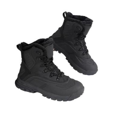 Imagem de Botas De Neve Masculinas De Inverno Quentes, Antiderrapantes E Imperme
