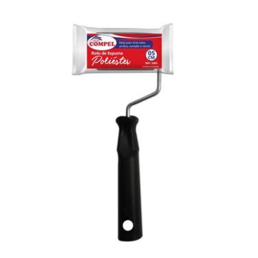 Imagem de Kit 24PC Rolo de Pintura Espuma Poliester 5cm Com Cabo Plástico Compel
