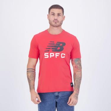 Imagem de Camiseta Masculina NB SPFC, Masculino, Vermelho, G