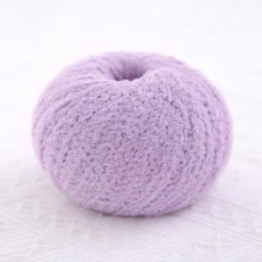 Imagem de Fio curto de pelúcia para crochê – bolas de fio fofas macias para amigurumi, bonecas, artesanato DIY e presentes artesanais (9 roxos claros)