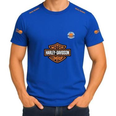 Imagem de Camisa Camiseta de Algodão Masculina Feminina Unissex Harley Davidson 