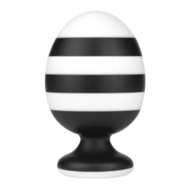 Imagem de Plug Anal Com Listras 14 X 8,5Cm Brinquedo Anal de Silicone Estimulador Macio PL115