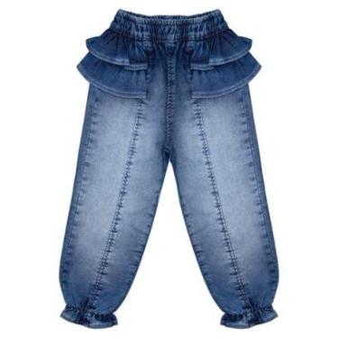 Imagem de Calça Bebê/Infantil Look Jeans Moletom Jeans - GG - UNICA-Feminino