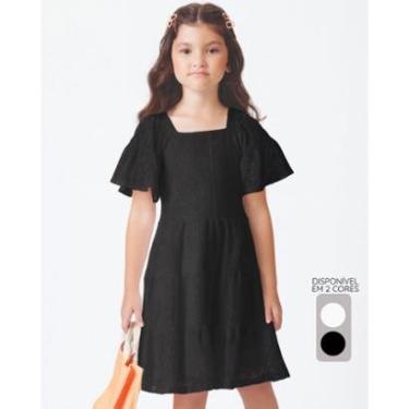 Imagem de Vestido Infantil Ciganinha Rodado - Menina Tamanho 4 a 14-Feminino