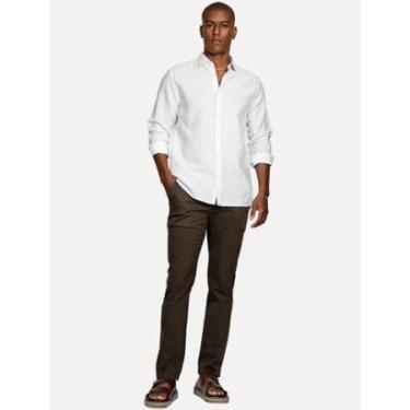 Imagem de Camisa Aramis Masculina Regular Slim Linho Branco-Masculino