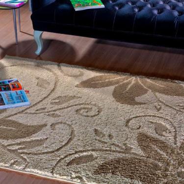 Imagem de Tapete Jazz 1,00 X 1,50 Sala Quarto Não Risca Piso Alto E Baixo Relevo