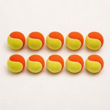 Imagem de Bolinhas Beach Tennis Para Treino Baixa Compressão Kit 10 - Genérica