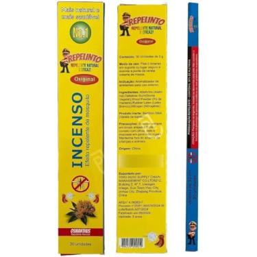Imagem de Repelente Incenso Efeito Natural, Varetas de Bambu, Amarelo, 30 Unidades, Fragrância Osmanthus, Proteção Contra Mosquitos e Baratas, 100% Natural