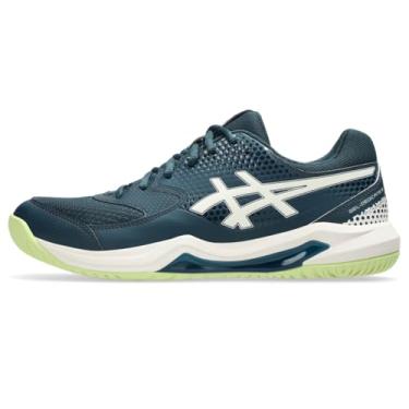 Imagem de ASICS Tênis masculino Gel-Dedicate 8 Pickleball, Azul-petróleo/creme tranquilo, 40