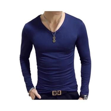 Imagem de Camiseta De Tênis Masculina Slim Fit De Manga Longa 2024 Roupas Esport