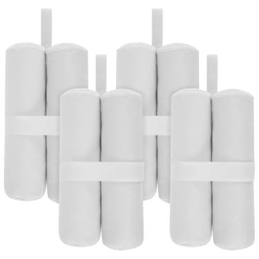 Imagem de 4 peças de sacos de areia para eventos ao ar livre, peso de dossel de tecido Oxford 600D dobrável resistente, comporta 17 kg para atividades de piquenique de acampamento em barracas, 16,5 × 4,7 cm
