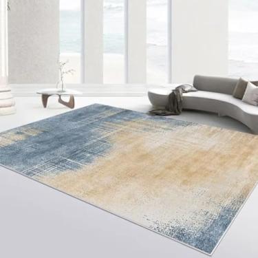 Imagem de Tapete abstrato para sala de estar, decoração de casa, sofá, tapete grande, tapete para proteção contra respingos (160 x 230 cm/Sem fiapos - 8)