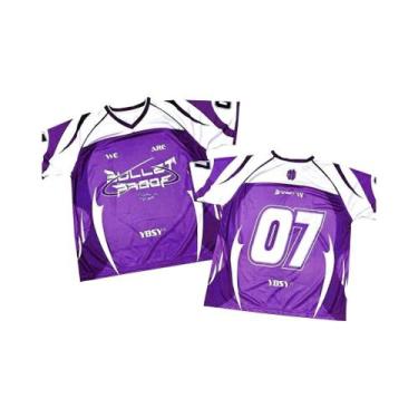 Imagem de Camiseta Esportiva Feminina Oversized De Verão Com Estampa 3D Manga Cu