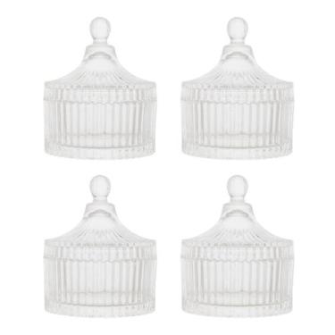 Imagem de Kit 4 Potiches Bomboniere 7cm X 9cm Carrossel Decoração Mesa - Lyor