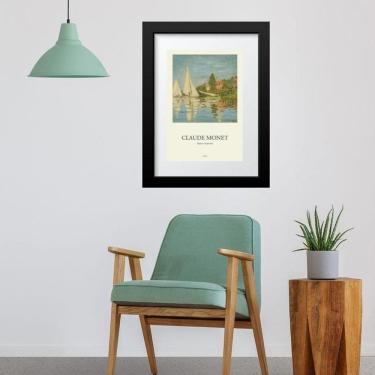 Imagem de Quadro Monet Barcos Marinha - 60X48Cm