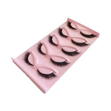 Imagem de Cílios Postiços Naturais Com Efeito De Olho De Gato E Cabelo De Raposa