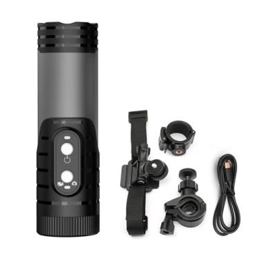 Imagem de Andoer Mini câmera esportiva WiFi 1080p para motocicleta, capacete, bicicleta, lente grande angular de 120°, IP66, à prova d'água, bateria embutida para esportes ao ar livre, ciclismo