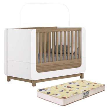 Imagem de Berço Americano Mini Cama Aconchego com Colchão Supreme - Móveis Henn