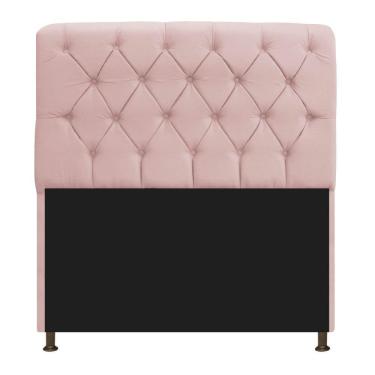 Imagem de Cabeceira 140Cm Solteiro Suede Rosê