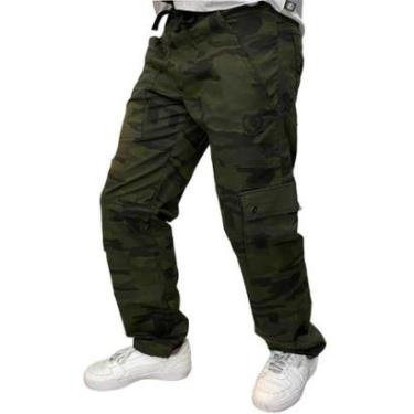 Imagem de Calça Tradicional Reta Cargo CAMUFLADA Street Crew-Unissex