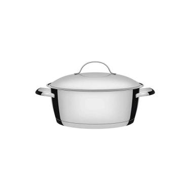 Imagem de Caçarola Rasa Tramontina Allegra Em Aço Inox Com Fundo Triplo 22 Cm 3,3 L Tramontina