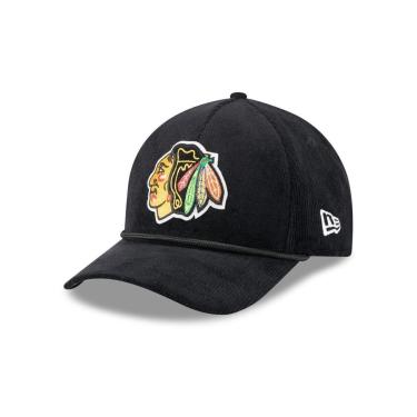 Imagem de BONE NEW ERA 9FORTY M-CROWN A-FRAME CHICAGO BLACKHAWKS NHL PRETO-Masculino