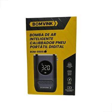 Imagem de Mini Compressor de Ar portátil digital Recarregável 150 PSI - BOM-8905
