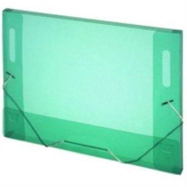 Imagem de Pasta Plástica Com Aba Elástica 2cm Verde Golden Kraft, Unico