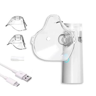 Imagem de Inalador Portátil Nebulizador Ultrassônico Adulto Infantil USB e Pilha