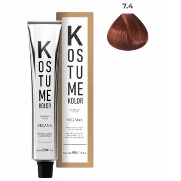 Imagem de Coloração Vegana Loiro Médio Cobre 7.4 Kostume Kolor 60ml