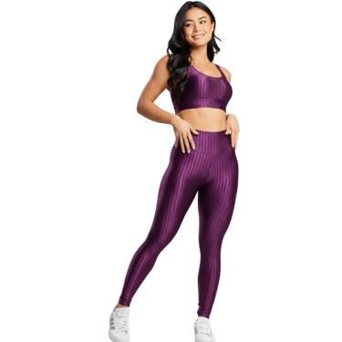 Imagem de Conjunto Fitness Top e Calça New Zig 3D Serra e Mar Modas Roupa Academia Treino Musculação Feminina-Feminino