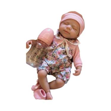 Imagem de Boneca De Silicone Reborn Menina Vivienne De 13 Polegadas Feita À Mão 