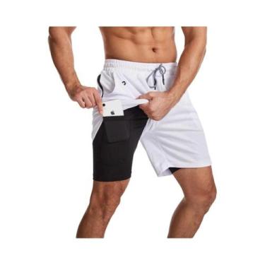 Imagem de Shorts Masculinos 2 Em 1 Para Corrida 2025: Novidade Para Treino De Ac