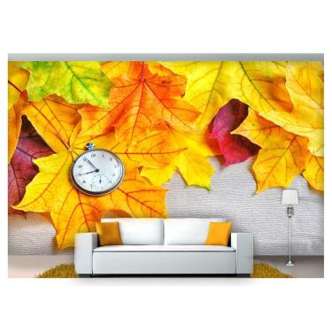 Imagem de Papel De Parede Folhas Floral Flor Natural 3D Nfl121