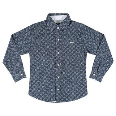 Imagem de Camisa Juvenil Look Jeans Manga Longa Azul - 14 - MARINHO-Masculino