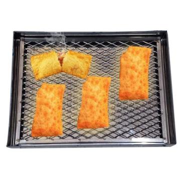 Imagem de Escorredor Fritura Aço Inox Bandeja 39x31cm Pastel Salgados - INOX LAU