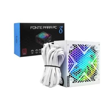 Imagem de Fonte Gamer 750W 80 Plus ATX Ventoinha 120mm RGB Bivolt com 2x PCIe 62
