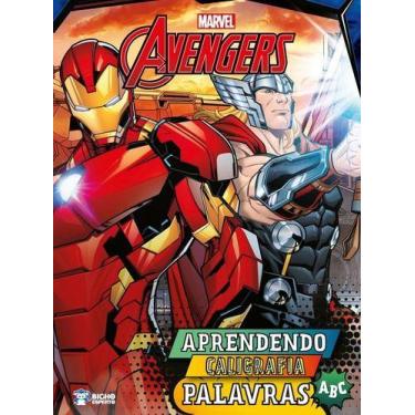 Imagem de Aprendendo caligrafia heróis marvel - palavras - RIDEEL