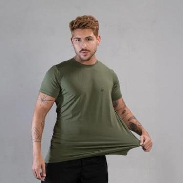 Imagem de Camiseta Masculina Academia Poliamida Manga Curta Treino Camisa Malhar Dia A Dia Premium-Masculino