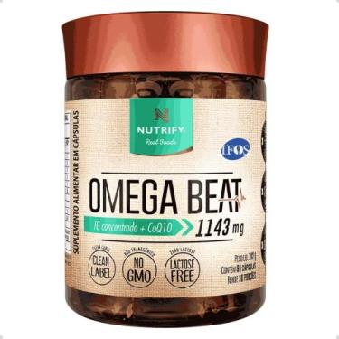 Imagem de Ômega 3 TG Beat e COQ10 1143mg 60 Capsulas Nutrify, Natural